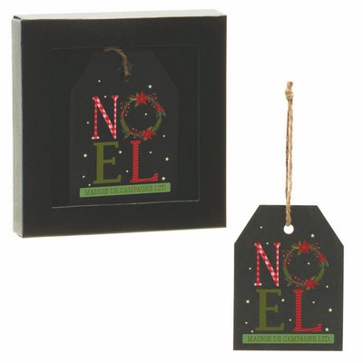 Gift Tag Slate Ornament